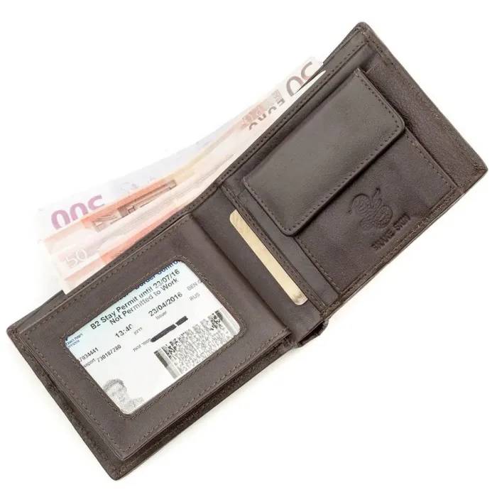 Гаманець SEA SNAKE LEATHER 18551 із натуральної шкіри морської змії Коричневий