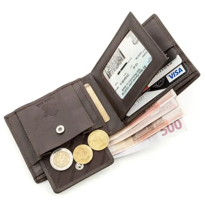 Гаманець SEA SNAKE LEATHER 18551 із натуральної шкіри морської змії Коричневий