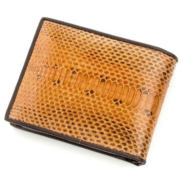 Гаманець SEA SNAKE LEATHER 18551 із натуральної шкіри морської змії Коричневий