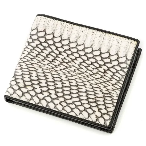 Гаманець чоловічий SEA SNAKE LEATHER 18552 із натуральної шкіри кобри Сірий