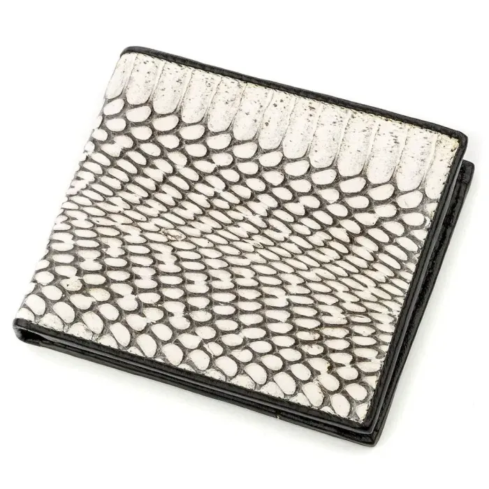 Гаманець чоловічий SEA SNAKE LEATHER 18552 із натуральної шкіри кобри Сірий