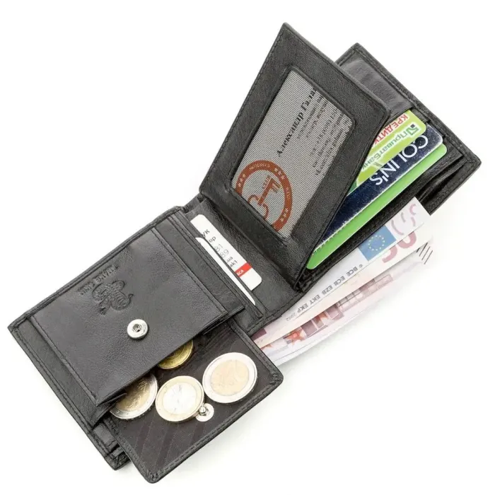 Гаманець чоловічий SEA SNAKE LEATHER 18552 із натуральної шкіри кобри Сірий