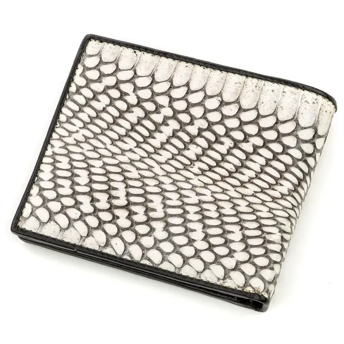 Гаманець чоловічий SEA SNAKE LEATHER 18552 із натуральної шкіри кобри Сірий