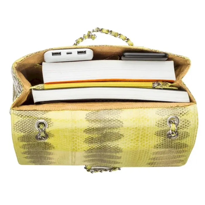 Сумка жіноча SEA SNAKE LEATHER 18554 із натуральної шкіри морської змії Жовта
