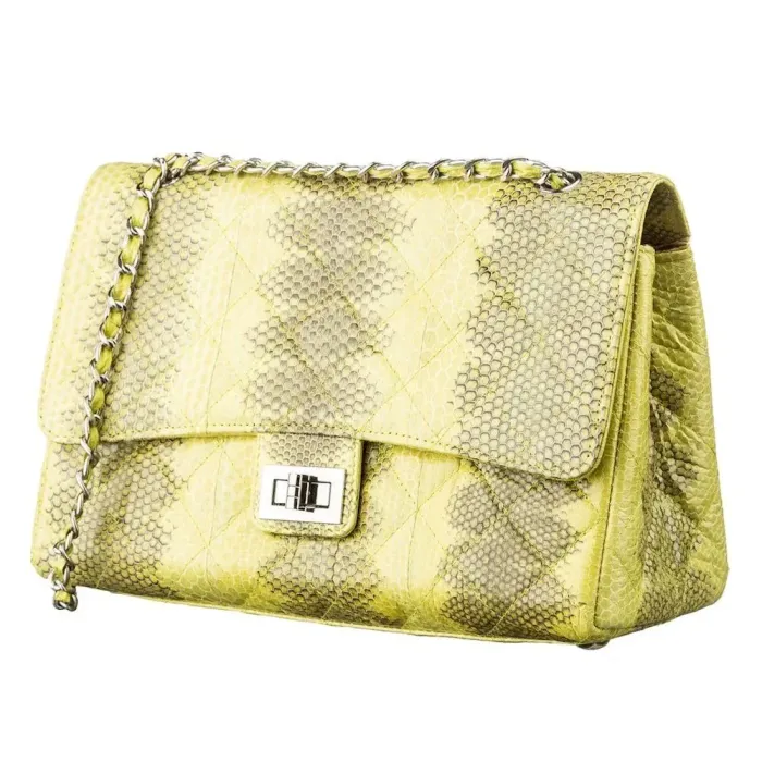 Сумка жіноча SEA SNAKE LEATHER 18554 із натуральної шкіри морської змії Жовта