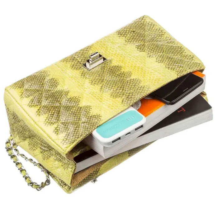 Сумка жіноча SEA SNAKE LEATHER 18554 із натуральної шкіри морської змії Жовта