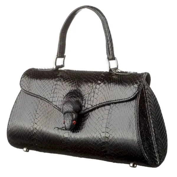Сумка жіноча SEA SNAKE LEATHER 18556 із натуральної шкіри морської змії Чорна