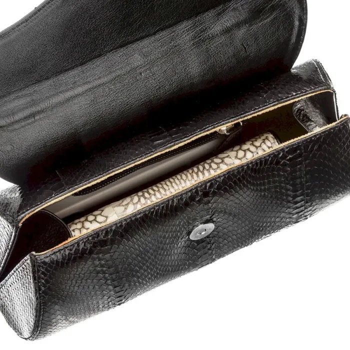 Сумка жіноча SEA SNAKE LEATHER 18556 із натуральної шкіри морської змії Чорна