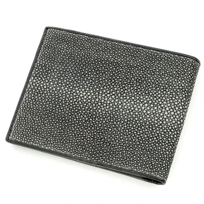 Бумажник мужской STINGRAY LEATHER 18564 из натуральной кожи морского ската Серый