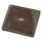 Бумажник мужской STINGRAY LEATHER 18566 из натуральной кожи морского ската Коричневый