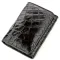Бумажник мужской CROCODILE LEATHER 18573 из натуральной кожи крокодила Черный