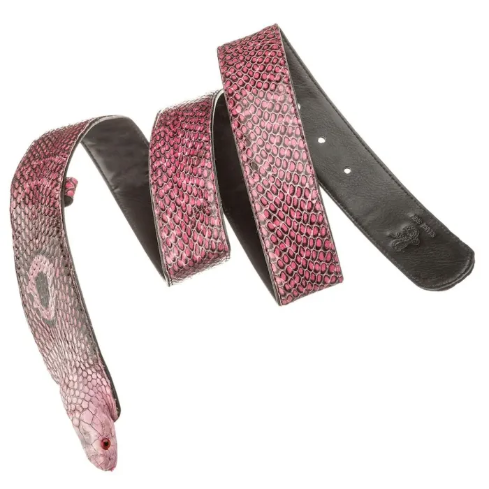 Ремінь SNAKE LEATHER 18592 з натуральної шкіри кобри Рожевий