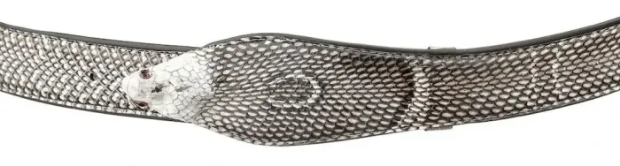 Ремінь SNAKE LEATHER 18595 з натуральної шкіри кобри Білий