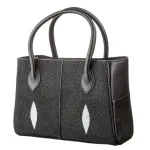 Сумка жіноча STINGRAY LEATHER 18610 із натуральної шкіри морського скату Чорна