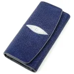 Гаманець жіночий STINGRAY LEATHER 18622 із натуральної шкіри морського скату Синій