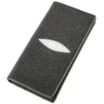Гаманець жіночий STINGRAY LEATHER 18623 із натуральної шкіри морського ската Чорний