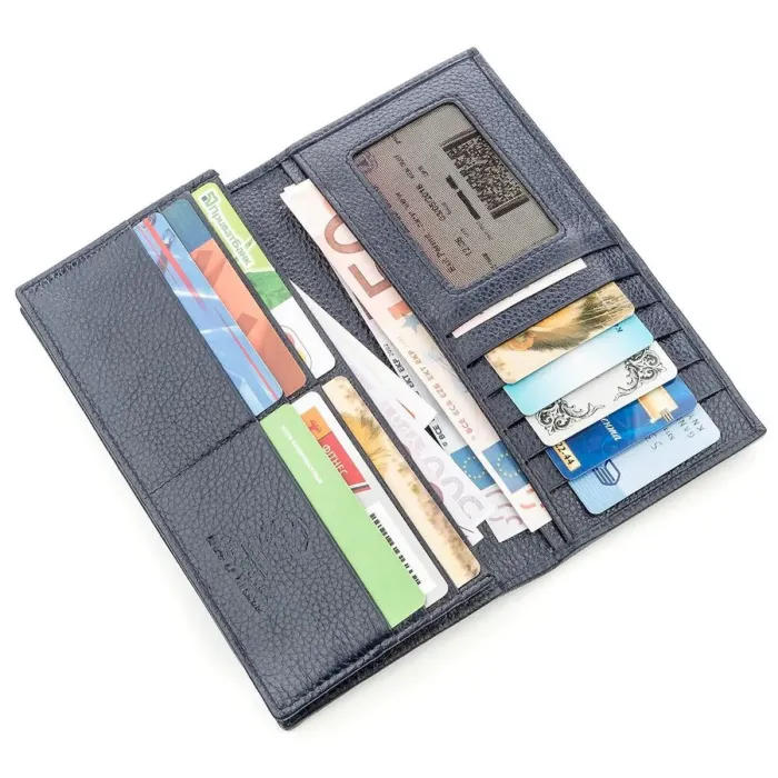 Гаманець жіночий STINGRAY LEATHER 18624 із натуральної шкіри морського скату Синій