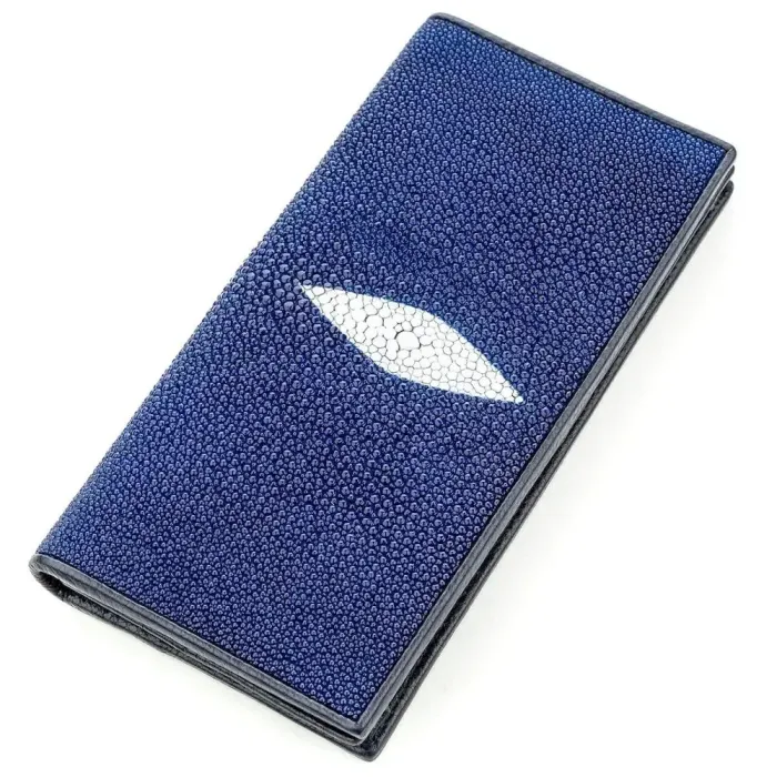 Гаманець жіночий STINGRAY LEATHER 18624 із натуральної шкіри морського скату Синій