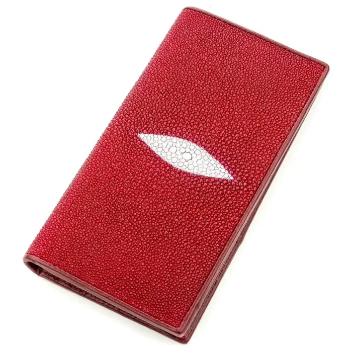 Гаманець жіночий STINGRAY LEATHER 18625 із натуральної шкіри морського ската Бордовий