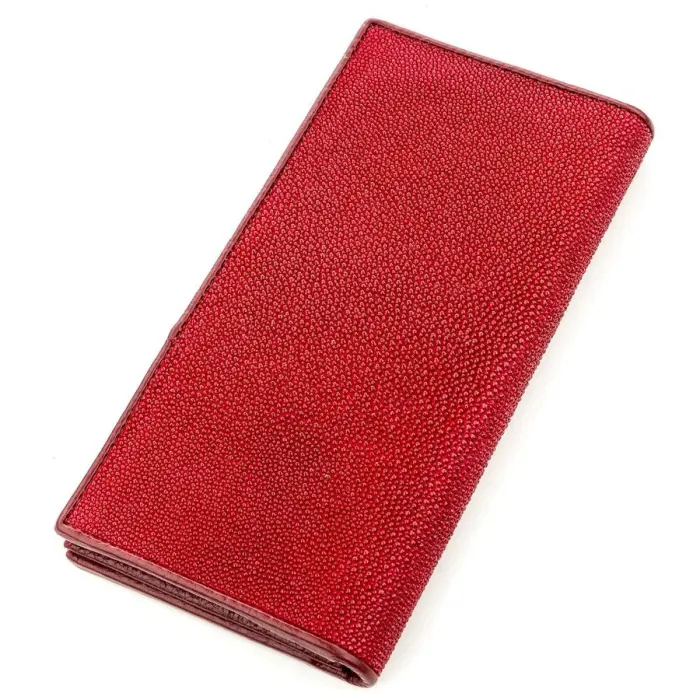 Гаманець жіночий STINGRAY LEATHER 18625 із натуральної шкіри морського ската Бордовий