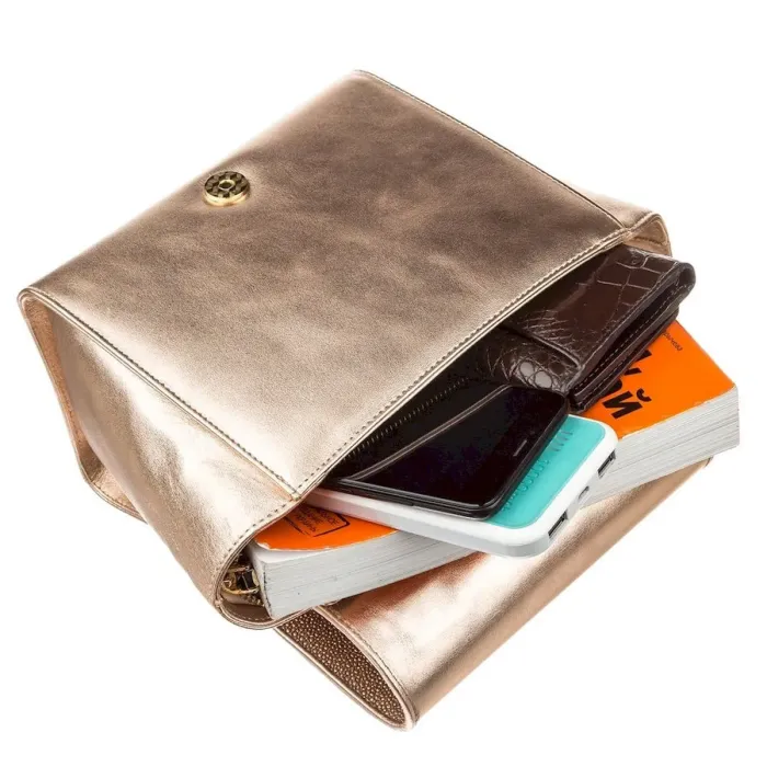 Сумка жіноча STINGRAY LEATHER 18630 із натуральної шкіри морського ската Золотиста