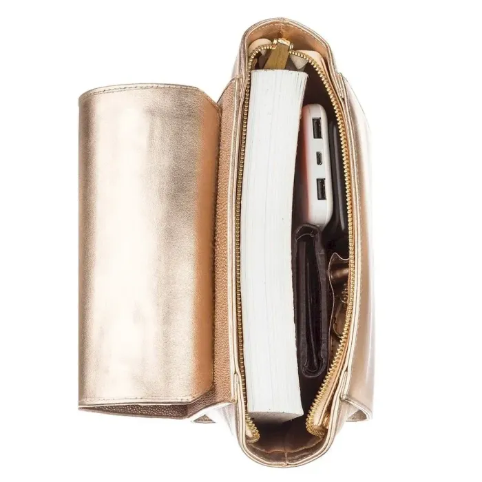 Сумка жіноча STINGRAY LEATHER 18630 із натуральної шкіри морського ската Золотиста