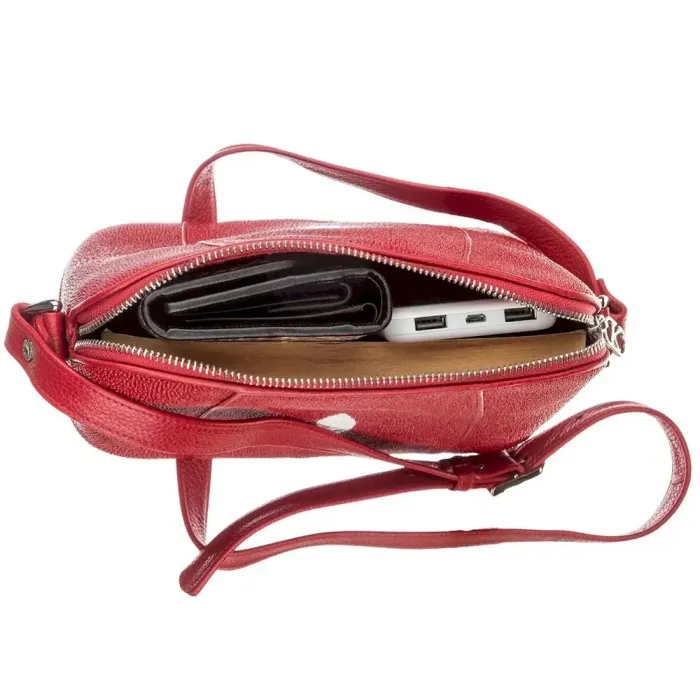 Сумка жіноча STINGRAY LEATHER 18631 із натуральної шкіри морського ската Червона