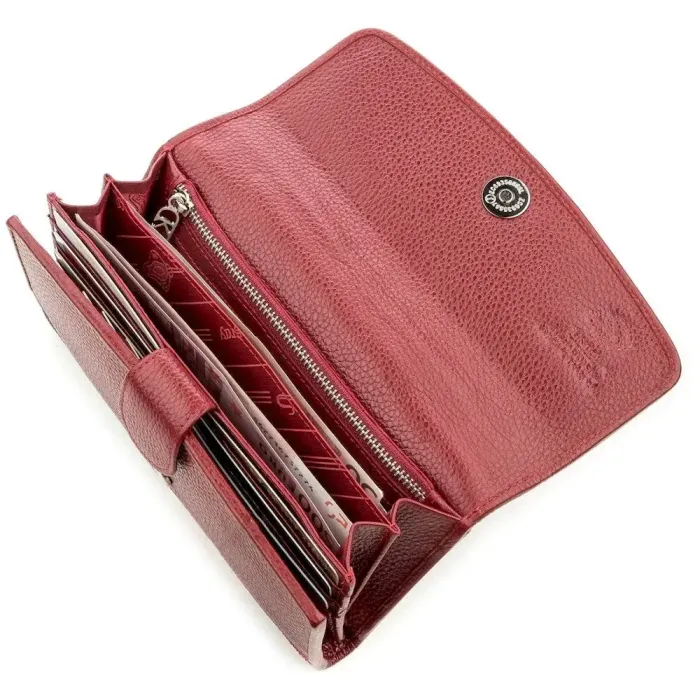 Гаманець жіночий STINGRAY LEATHER 18634 із натуральної шкіри морського ската Чорний