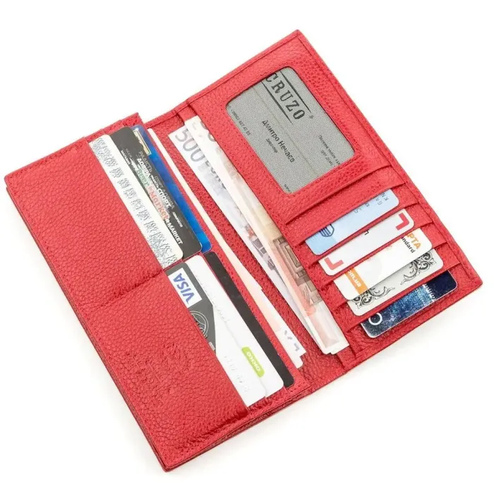 Гаманець жіночий STINGRAY LEATHER 18635 із натуральної шкіри морського ската Чорний