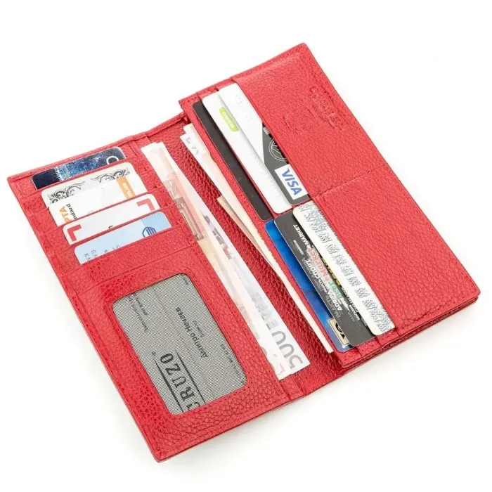 Гаманець жіночий STINGRAY LEATHER 18635 із натуральної шкіри морського ската Чорний