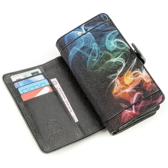 Гаманець жіночий STINGRAY LEATHER 18642 із натуральної шкіри морського ската Чорний