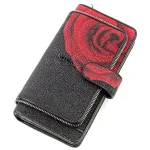 Гаманець жіночий STINGRAY LEATHER 18643 із натуральної шкіри морського ската Чорний
