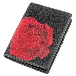 Кредитниця STINGRAY LEATHER 18645 із натуральної шкіри морського скату Чорна