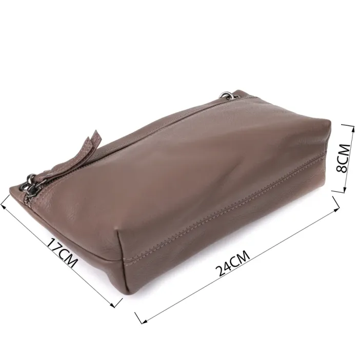 Зручна сумка жіноча на плече з натуральної шкіри Vintage 23006 Коричневий