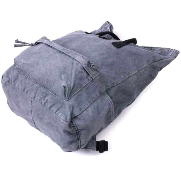 Модний міський рюкзак-мішок унісекс із щільного текстилю Vintage 15076 Сірий