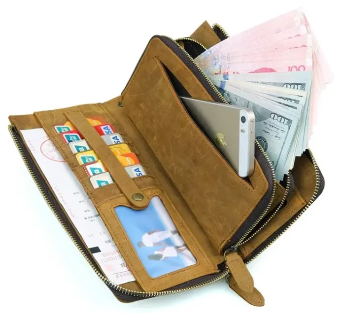 Чоловічий клатч Vintage 14214 вінтажна шкіра Рудий