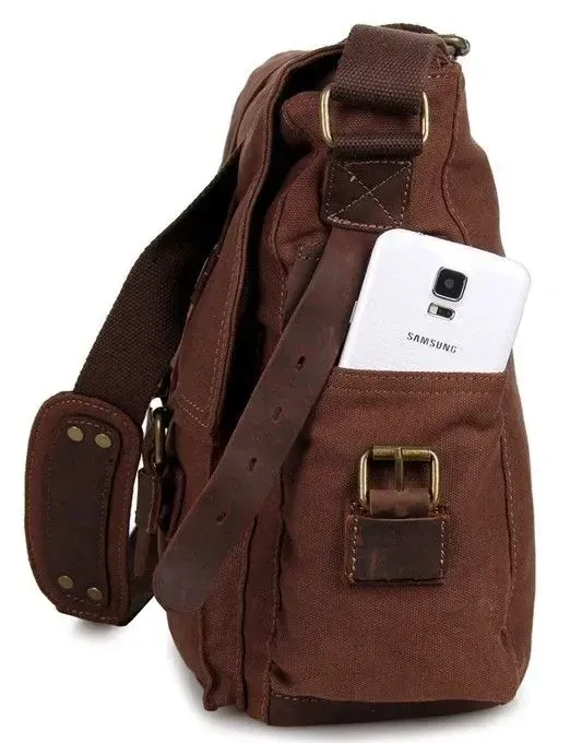 Сумка чоловіча Vintage 14213 Коричнева