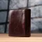 Вертикальний чоловічий гаманець із натуральної шкіри Vintage 15096 Коричневий