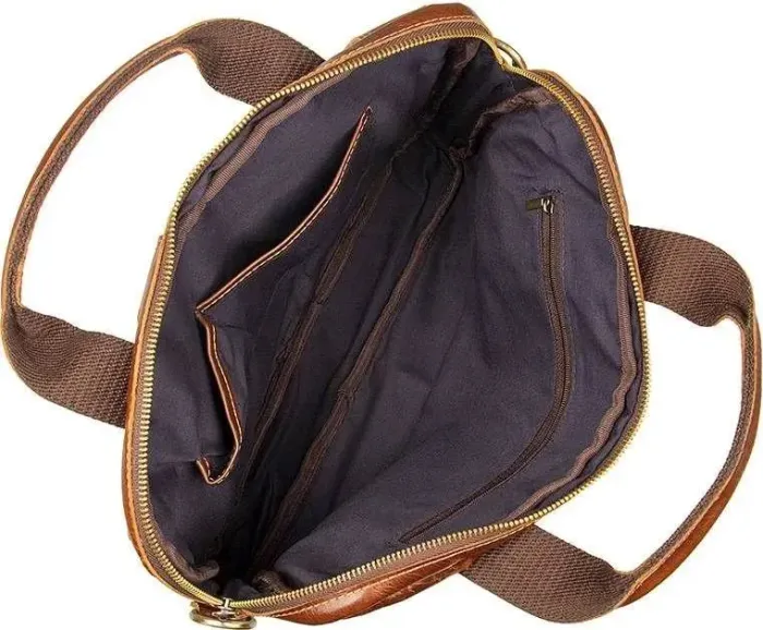 Сумка чоловіча Vintage 14517 шкіряна Коричнева