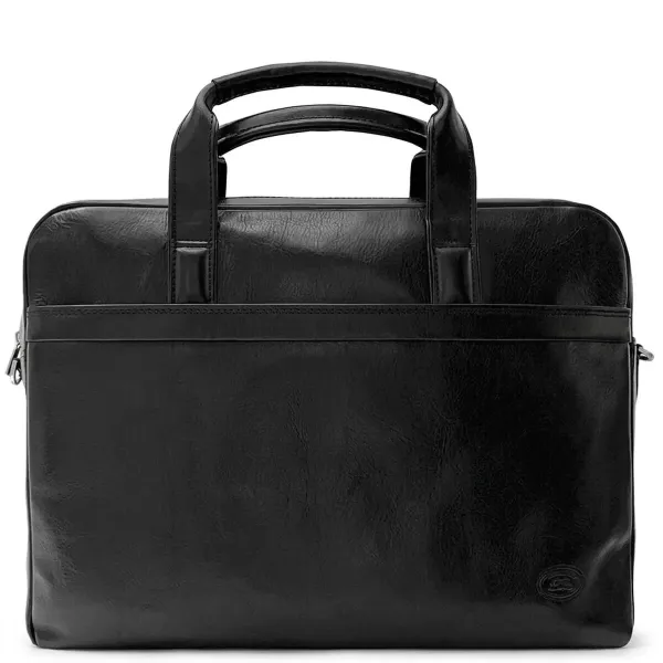 Чоловічий портфель з натуральної шкіри Tony Perotti Italico 6031G-38 (90422) Чорний