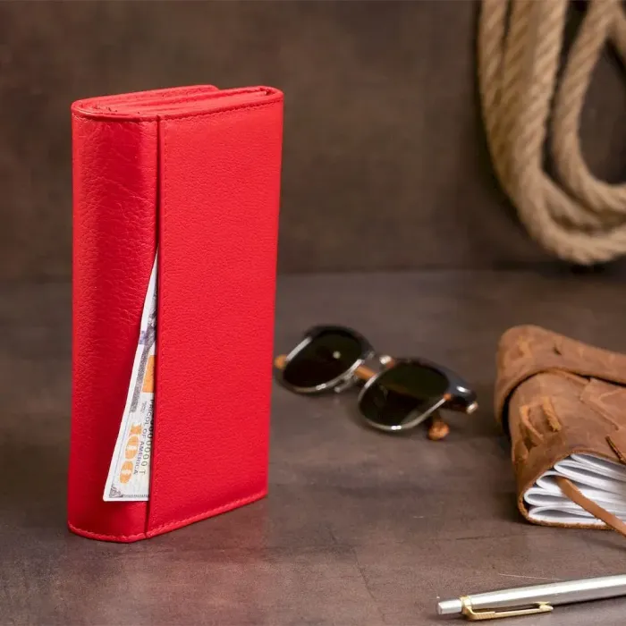Гаманець шкіряний жіночий ST Leather 19287 Червоний