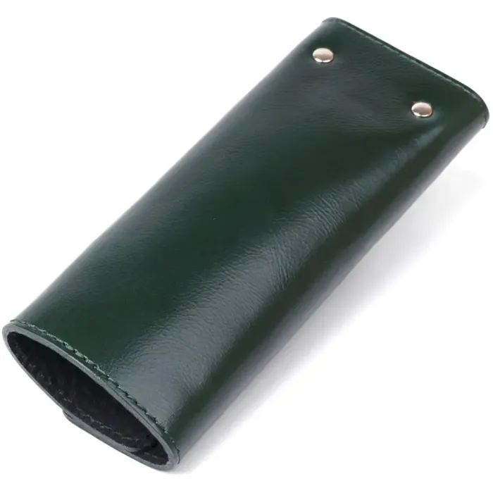 Сучасна шкіряна ключниця Shvigel 16531 Зелений