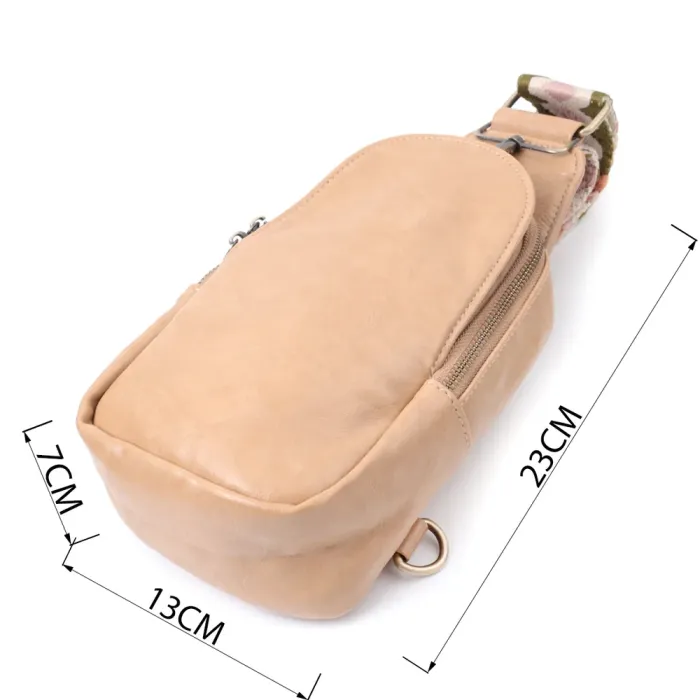 Сумка через плече для жінок з екошкіри Vintage 22790 Світло-коричневий