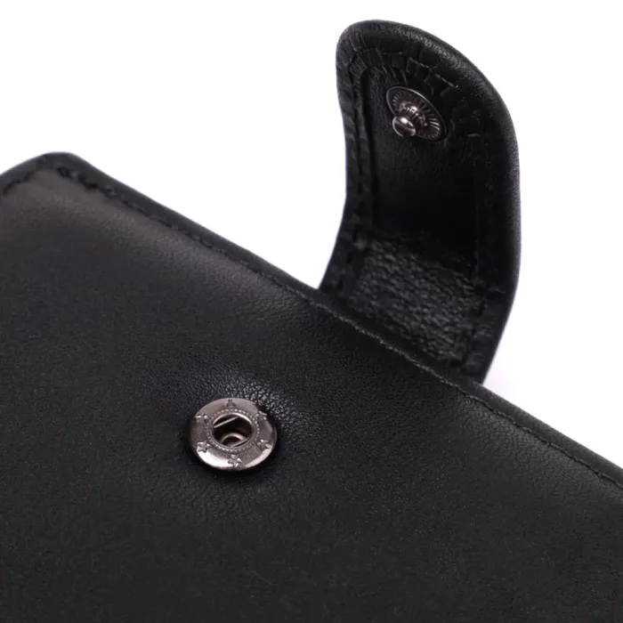 Місткий чоловічий гаманець з натуральної шкіри Vintage 15102 Чорний