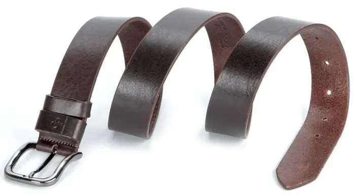 Чоловічий ремень GRANDE PELLE 00779 під джинси Коричневий