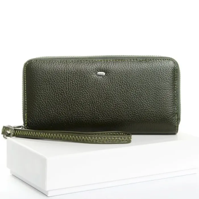 Жіночий гаманець Classic шкіряний Dr.Bond W39-3 dark-green