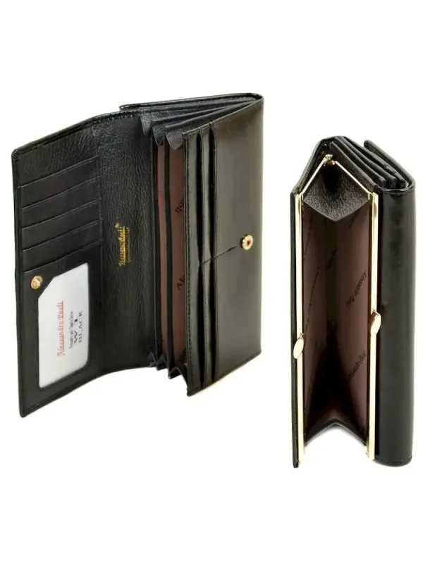 Кошелек Canarie кожа ALESSANDRO PAOLI W1 black