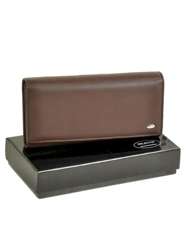 Жіночий гаманець Classic шкіряний Dr.Bond W1-V coffee