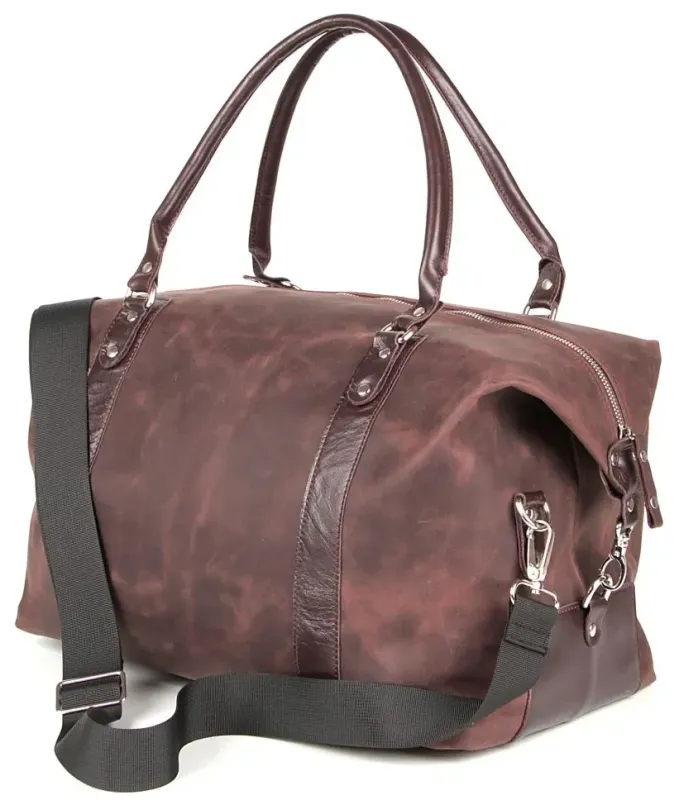 Дорожня сумка з натуральної шкіри SHVIGEL 00885