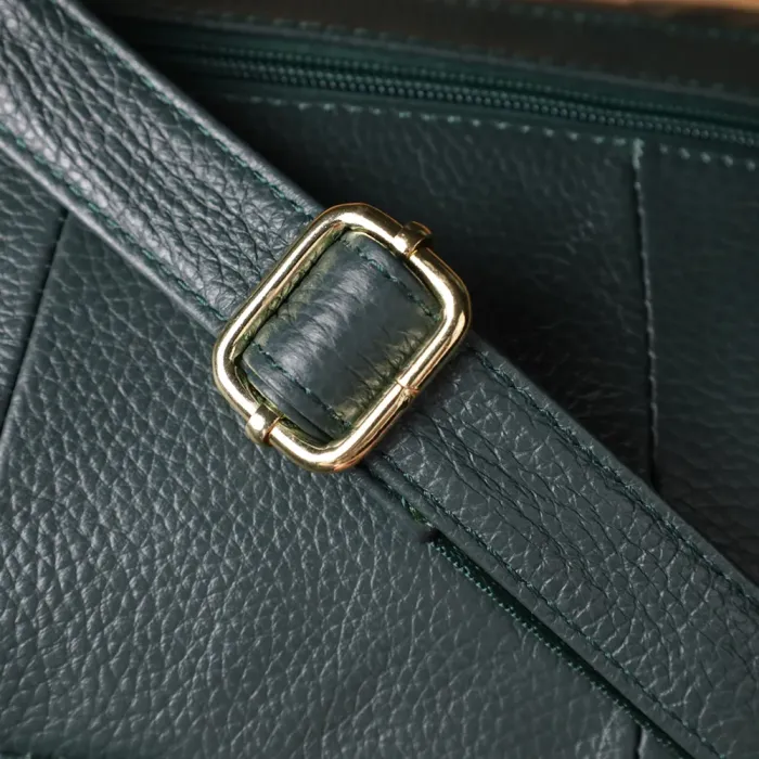 Повсякденна жіноча сумка з натуральної шкіри Vintage 22970 Зелений